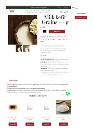Milk Kefir Grains Dubai - Rich In Probiotics