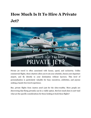 How Much Is It To Hire A Private Jet?