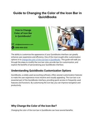 Guide to Changing the Color of the Icon Bar in QuickBooks