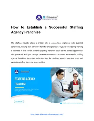How to Establish a Successful Staffing Agency Franchise