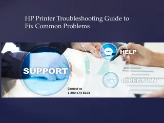 HP Printer Troubleshooting  ppt