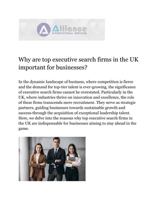 Why are top executive search firms in the UK important for businesses