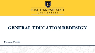 General Education Redesign
