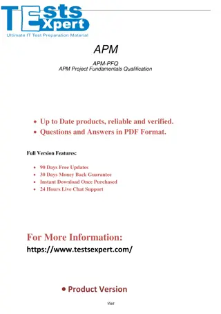 Boost Your Career APM Project Fundamentals Qualification Exam