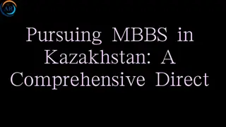 What are the best universities in Kazakhstan for pursuing an MBBS degree