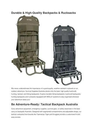 Durable & High-Quality Backpacks & Rucksacks