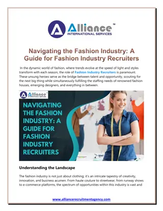 Navigating the Fashion Industry A Guide for Fashion Industry Recruiters