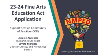 23-24 Fine Arts Education Act Application