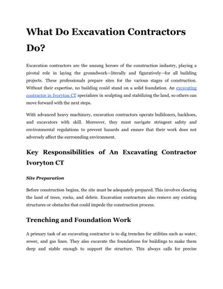 What Do Excavation Contractors Do_