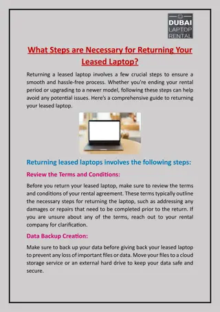 What Steps are Necessary for Returning Your Leased Laptop?