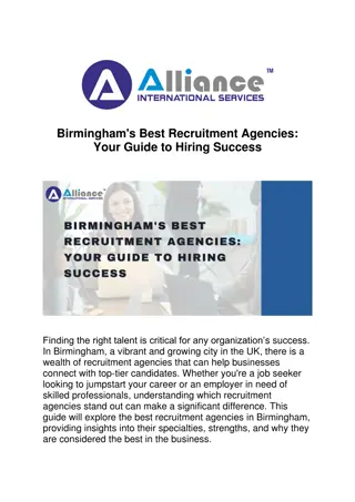 Birmingham's Best Recruitment Agencies Your Guide to Hiring Success