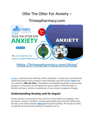 Ollie the Otter for Anxiety - trinexpharmacy.com