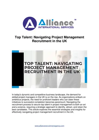 Top Talent Navigating Project Management Recruitment in the UK