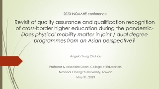Reimagining Cross-Border Higher Education Post-Pandemic: Insights on Student Mobility in Asia